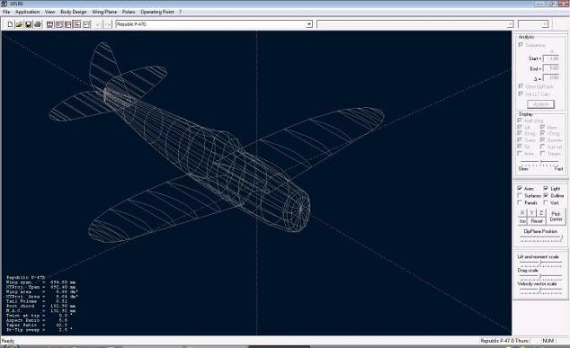 Começando com o XFLR5, com o projeto aberto e pronto, va em:<br /><br />Wing/Plane<br />Current Wing/Plane<br />Export VLM Panels...