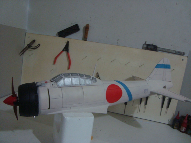Fuselagem pintura Zero A6M 003.JPG