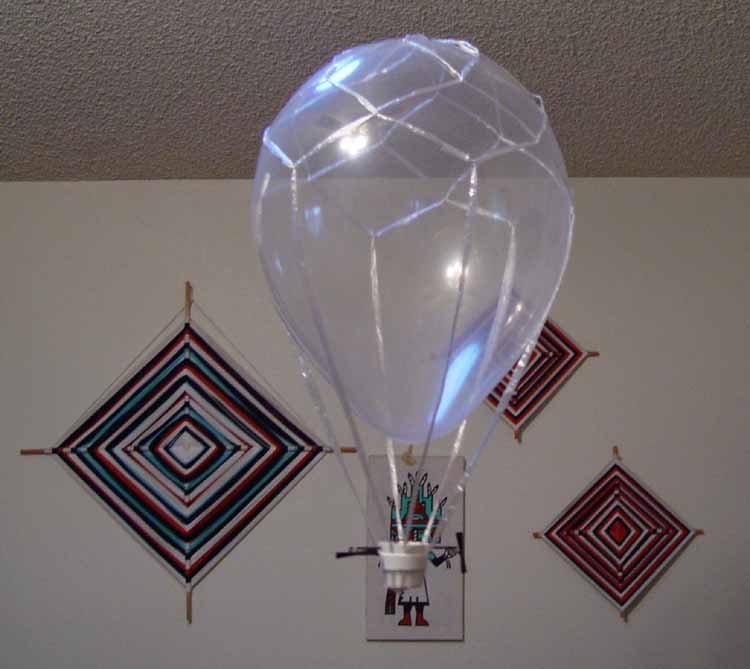 Blimp RC tipo balão de ar quente